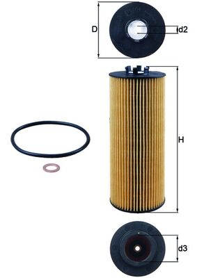 Oil Filter - OX 164D KNECHT