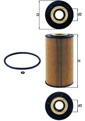 Oil Filter - OX 169D KNECHT
