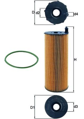Filtro olio - OX 196/3D KNECHT