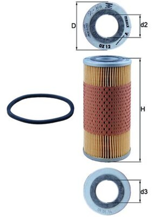 Oil Filter - OX 12D KNECHT
