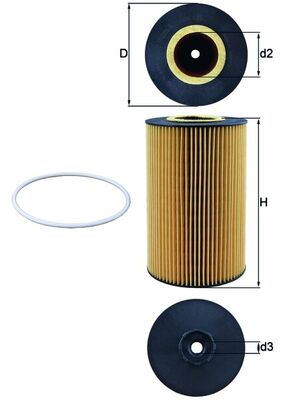 Oil Filter - OX 425D KNECHT