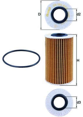 Filtro olio - OX 554D1 KNECHT