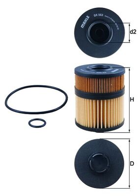 Масляный фильтр - OX 563D KNECHT