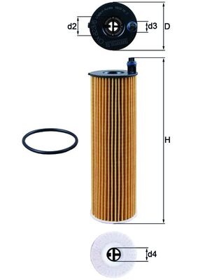 Filtro olio - OX 823/6D KNECHT