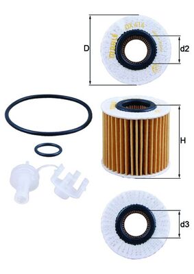 Filtro olio - OX 414D1 KNECHT