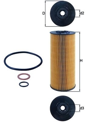 Oil Filter - OX 137D2 KNECHT