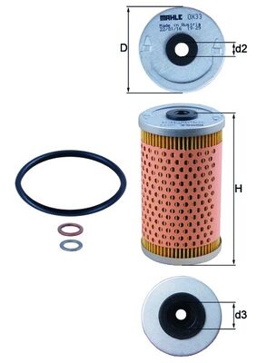 Filtro olio - OX 33D KNECHT