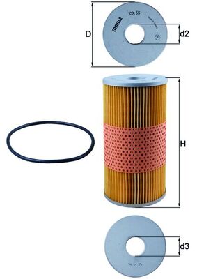Oil Filter - OX 55D KNECHT