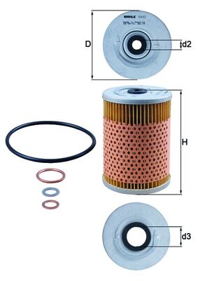 Filtro olio - OX 32D KNECHT