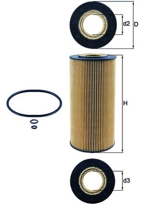 Oil Filter - OX 123/1D KNECHT
