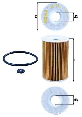 Filtro olio - OX 135/1D KNECHT