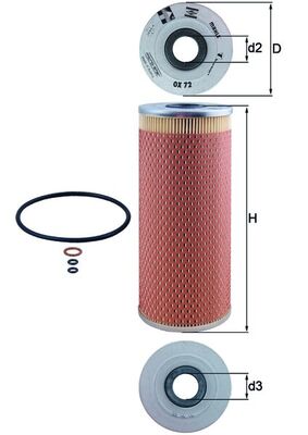 Oil Filter - OX 72D KNECHT