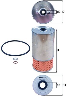 Filtro olio - OX 78D KNECHT
