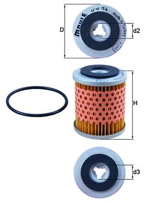 Filtro carburante - KX 76D KNECHT