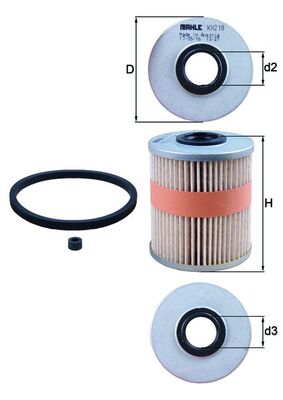Fuel filter - KX 218D KNECHT