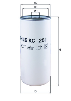 Топливный фильтр - KC 251 KNECHT