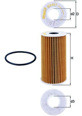 alyvos filtras - OX 441D KNECHT