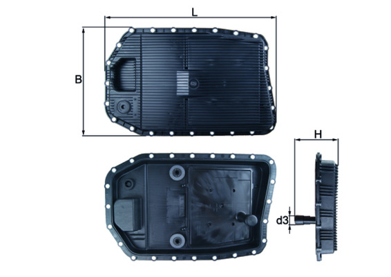 Масляный поддон, автоматическая коробка передач - HX 154 KNECHT