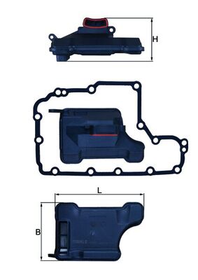 Hydraulic Filter, automatic transmission - HX 157D KNECHT