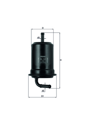 Fuel filter - KL 121 KNECHT