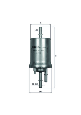 Fuel filter - KL 156/3 KNECHT