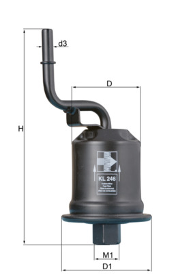 kuro filtras - KL 246 KNECHT