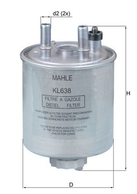 Топливный фильтр - KL 638 KNECHT