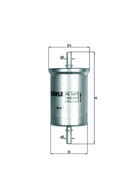Fuel filter - KL 165/1 KNECHT