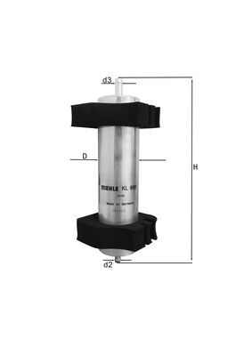 Fuel filter - KL 660 KNECHT