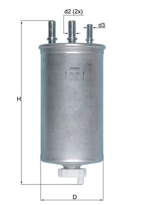 Fuel filter - KL 781 KNECHT