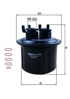 Filtro carburante - KL 1050D KNECHT