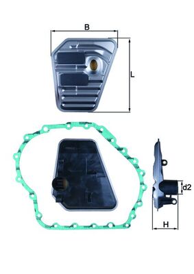 Hydraulic Filter, automatic transmission - HX 167D KNECHT