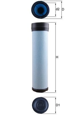 Filtro aria secondaria - LXS 284 KNECHT