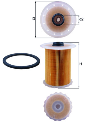 Топливный фильтр - KX 183D KNECHT