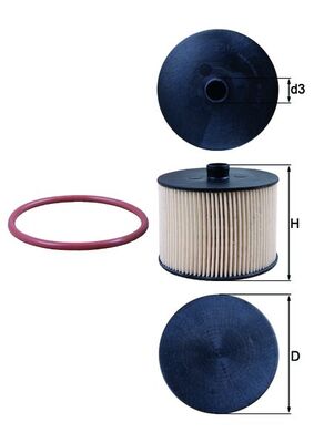 Filtro carburante - KX 201D KNECHT