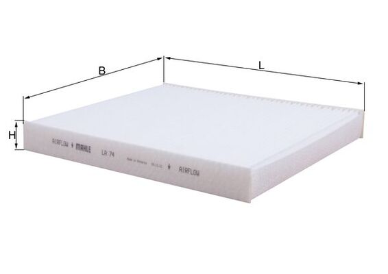 Filter, interior air - LA 74 KNECHT