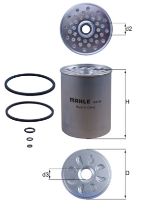 Fuel filter - KX 24D KNECHT