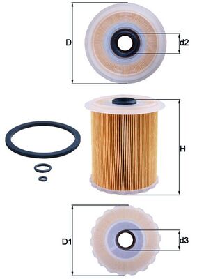 Fuel filter - KX 75D KNECHT