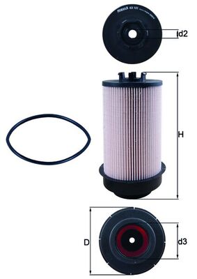 kuro filtras - KX 181D KNECHT