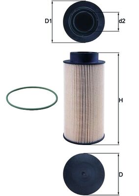 Filtro carburante - KX 182/1D KNECHT