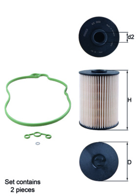 kuro filtras - KX 200D/S KNECHT