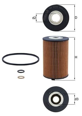 Filtro olio - OX 1158D KNECHT