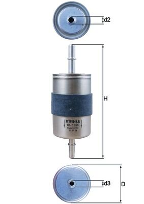 Fuel filter - KL 1055 KNECHT