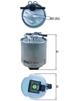 Filtro carburante - KL 440/39 KNECHT