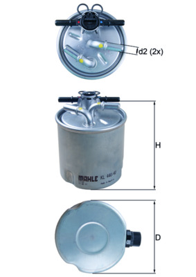 Filtro carburante - KL 440/40 KNECHT