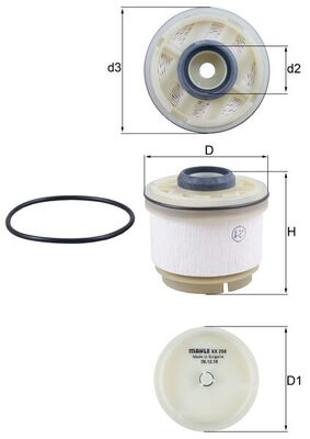 Fuel filter - KX 268D KNECHT