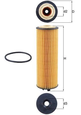 Масляный фильтр - OX 1155D KNECHT