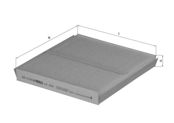 Filter, interior air - LA 234 KNECHT