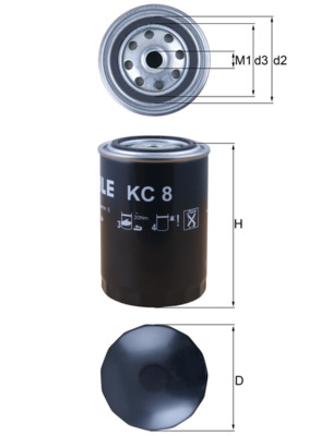 Filtro carburante - KC 8 KNECHT