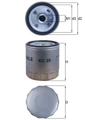 Filtro carburante - KC 20 KNECHT
